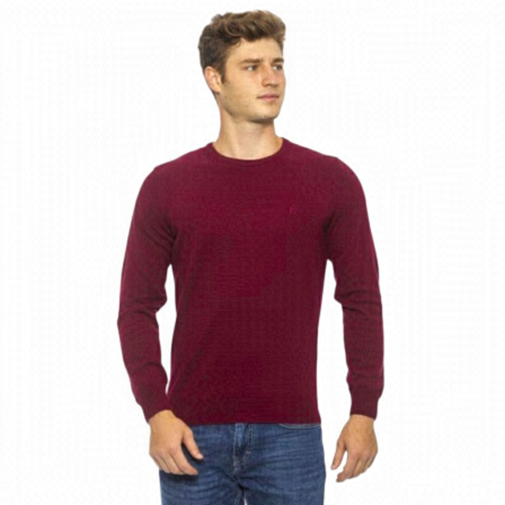 CONTE of Florence Dusty Rose Cotton Crewneck Sweater Size Medium